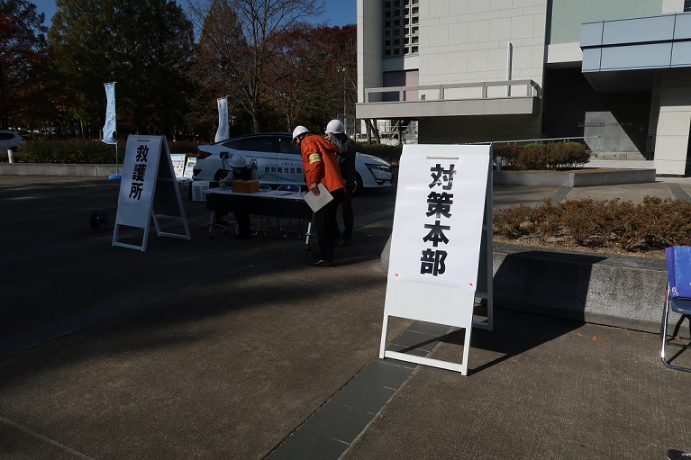 川内萩ホールの対策本部